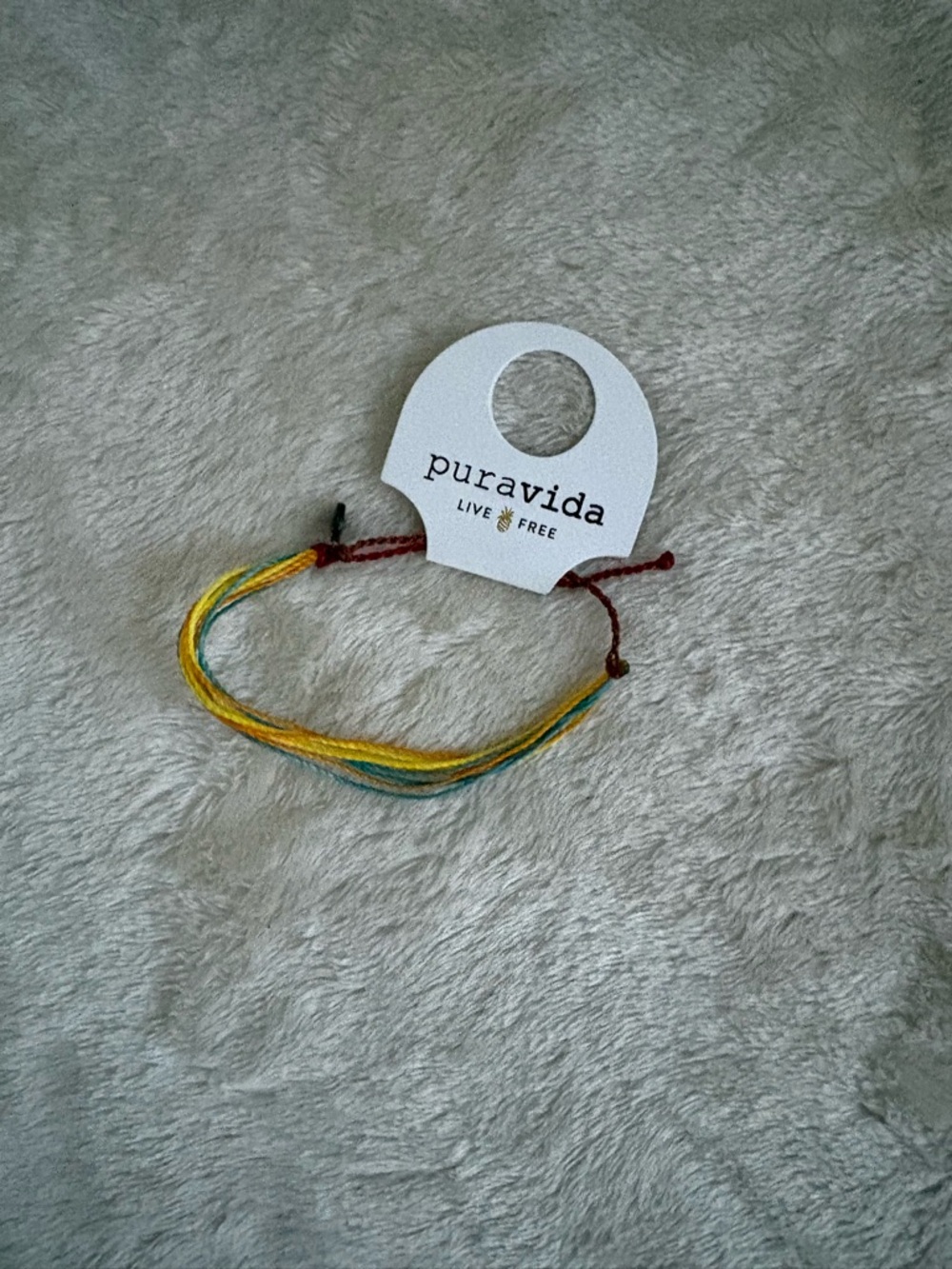 Pura Vida Yellow & Green Multistrand Kids Bracelet